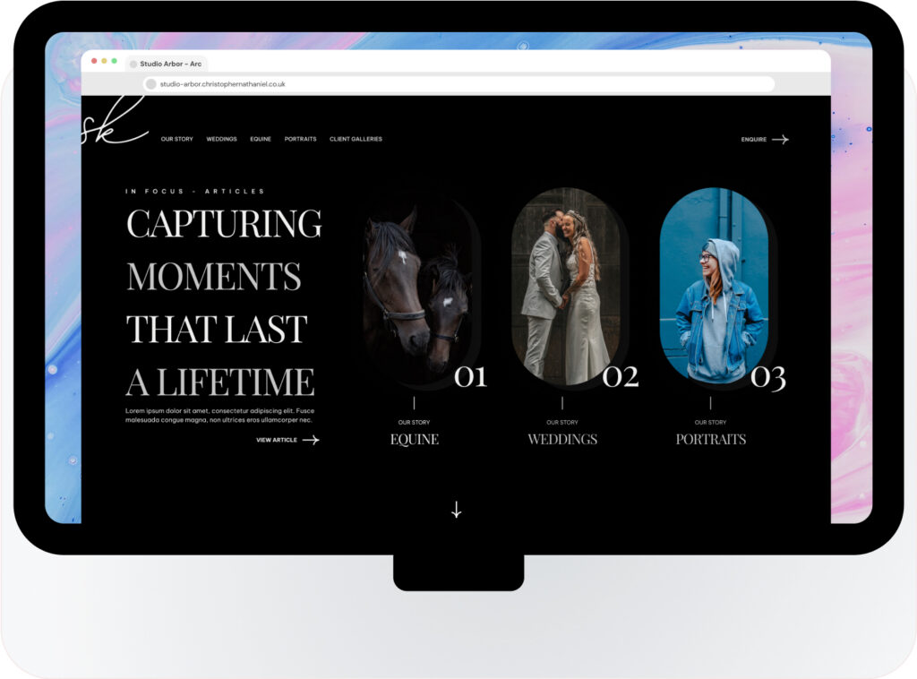 Designing &amp; Building Sophie Kate Photography