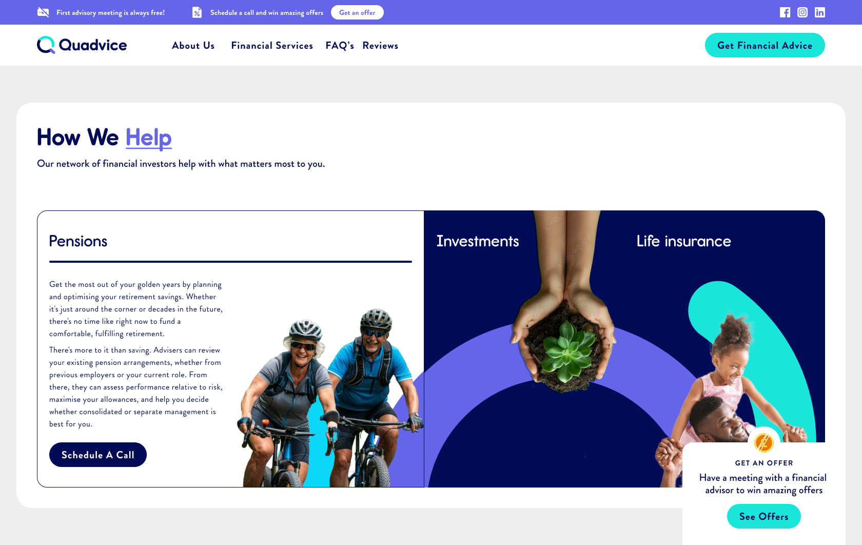 Quadvice promotional model