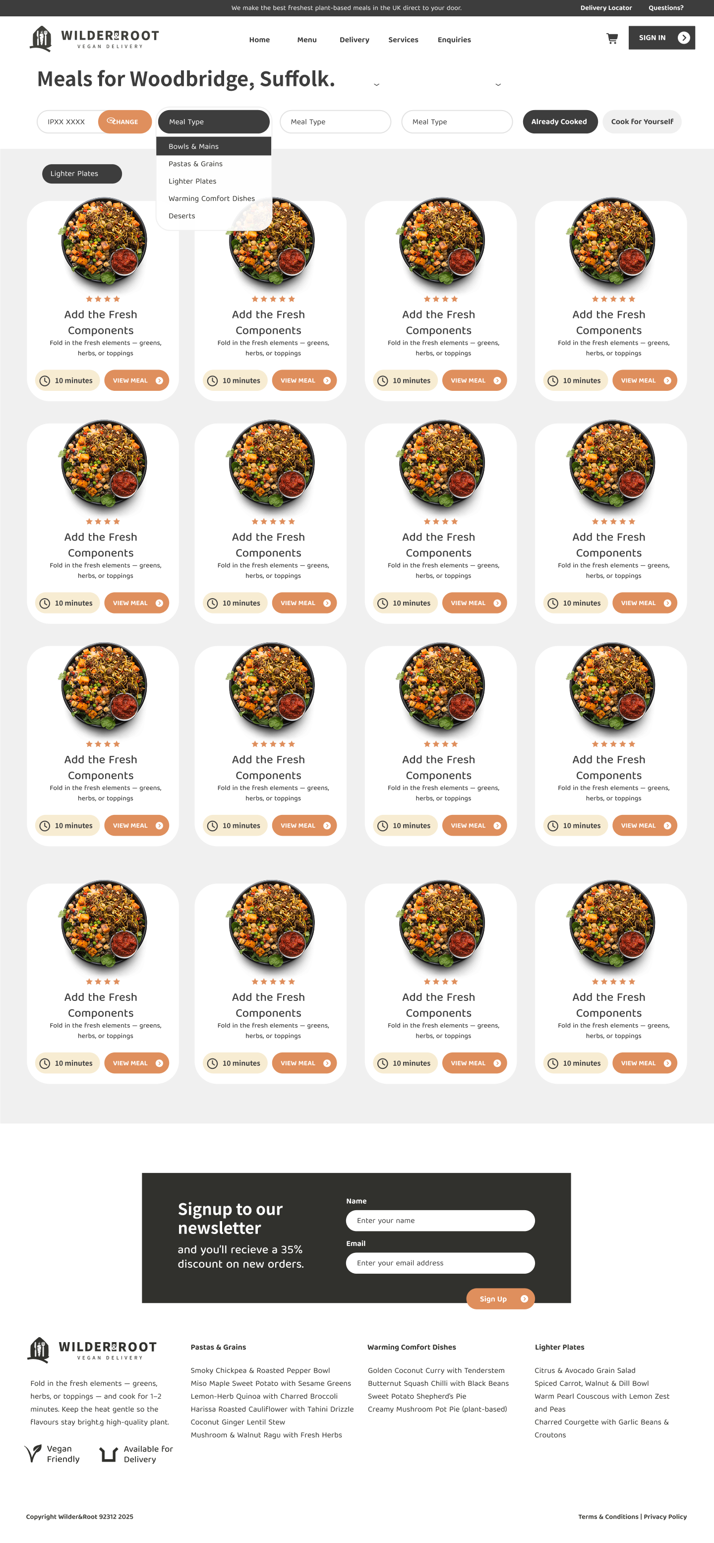 Wilder & Root product listing design