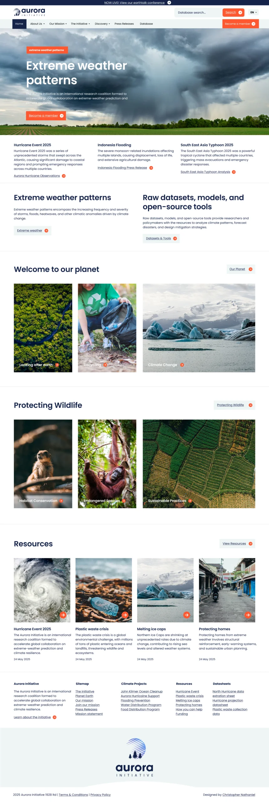 Homepage Design