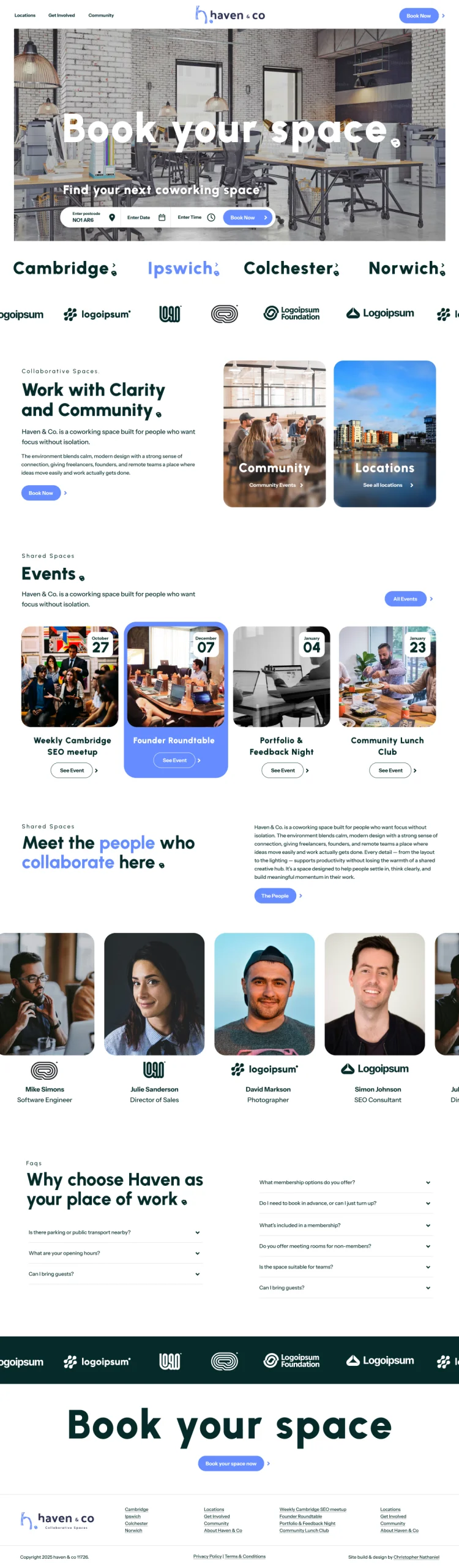 Homepage Design